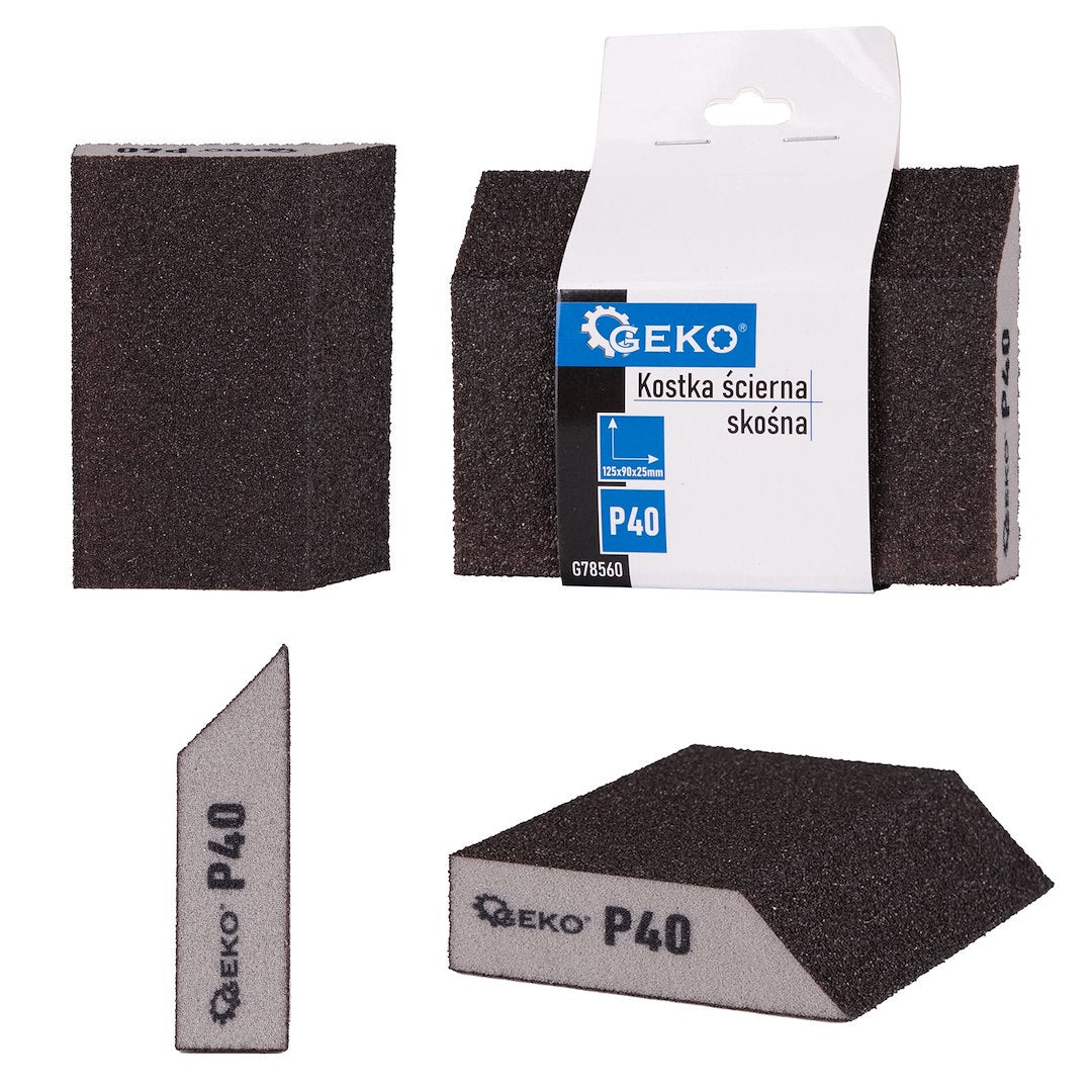 Foam Angled Sanding Block 125 x 90 x 25 mm P40
