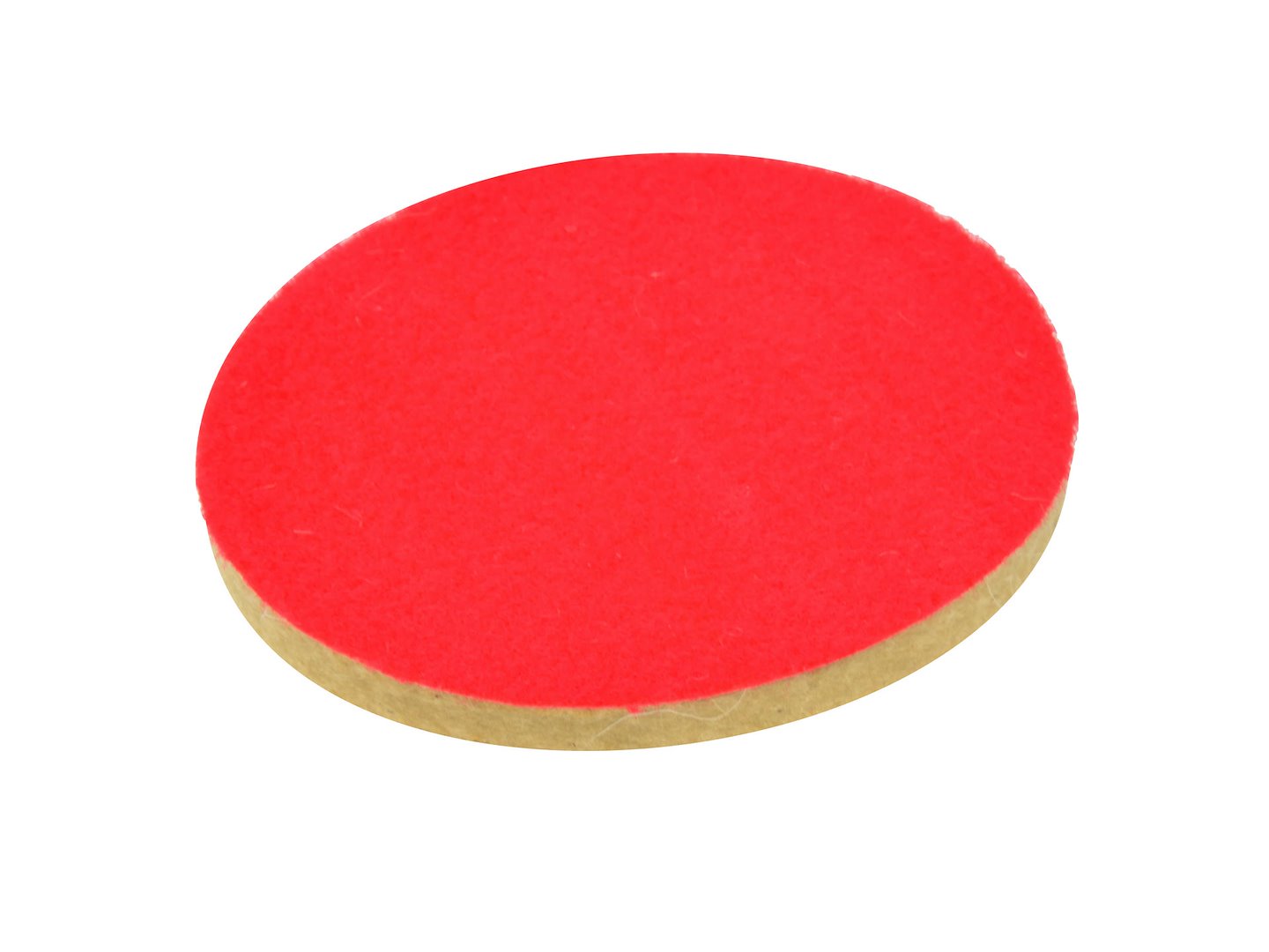 Felt Polishing Pad, 125 x 8 mm, Velcro-backed