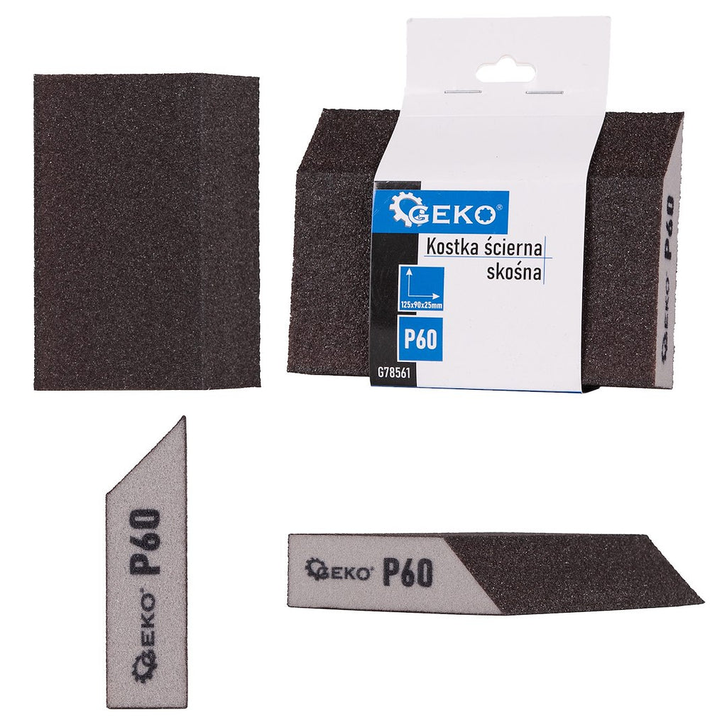 Foam Angled Sanding Block 125 x 90 x 25 mm P60