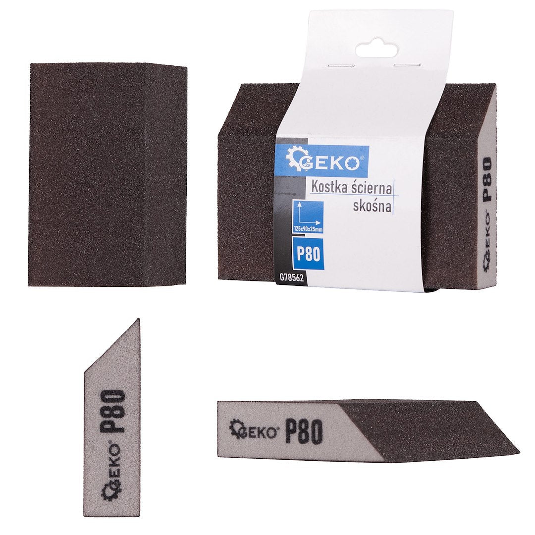 Foam Angled Sanding Block 125x90x25 mm P80
