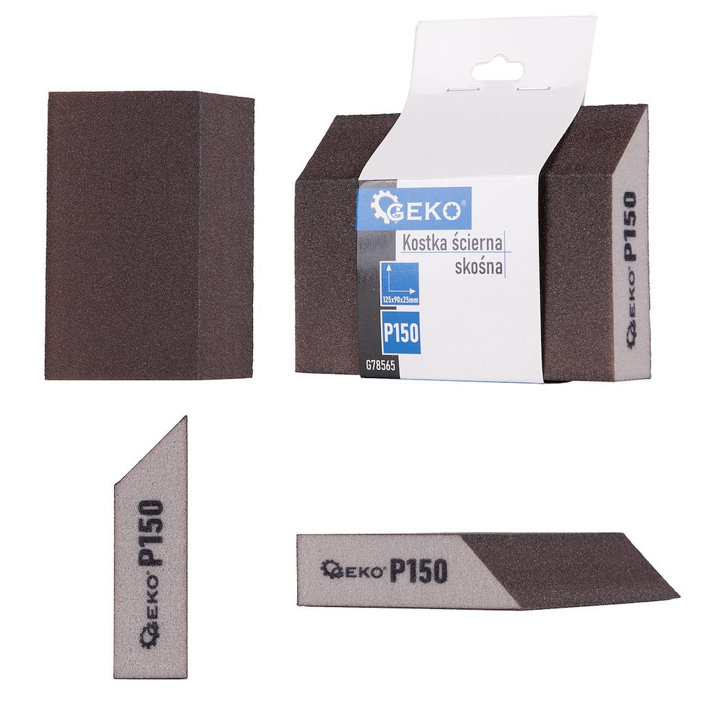 Foam Angled Sanding Block 125 x 90 x 25 mm, P150