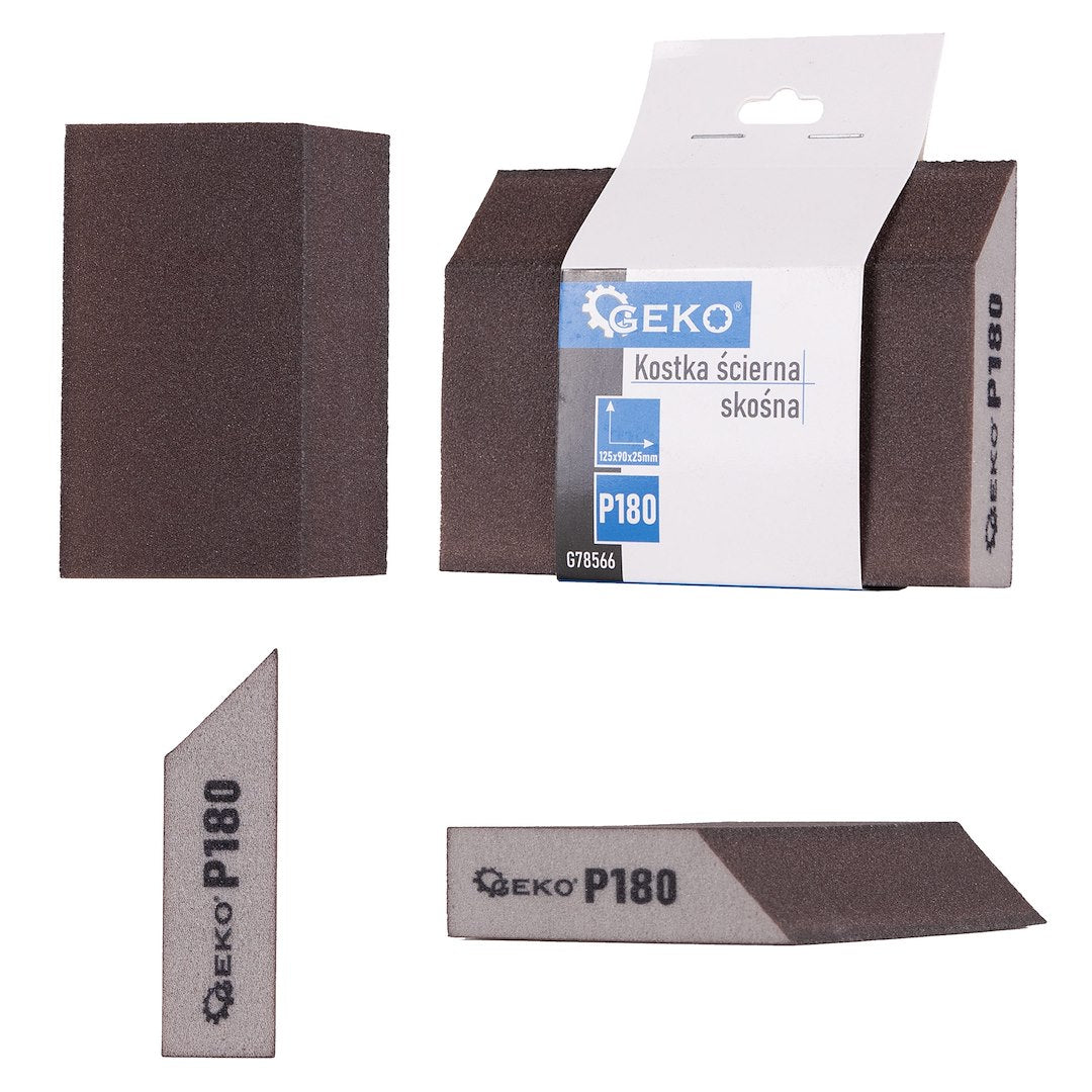 Foam Angled Sanding Block 125x90x25 mm P180