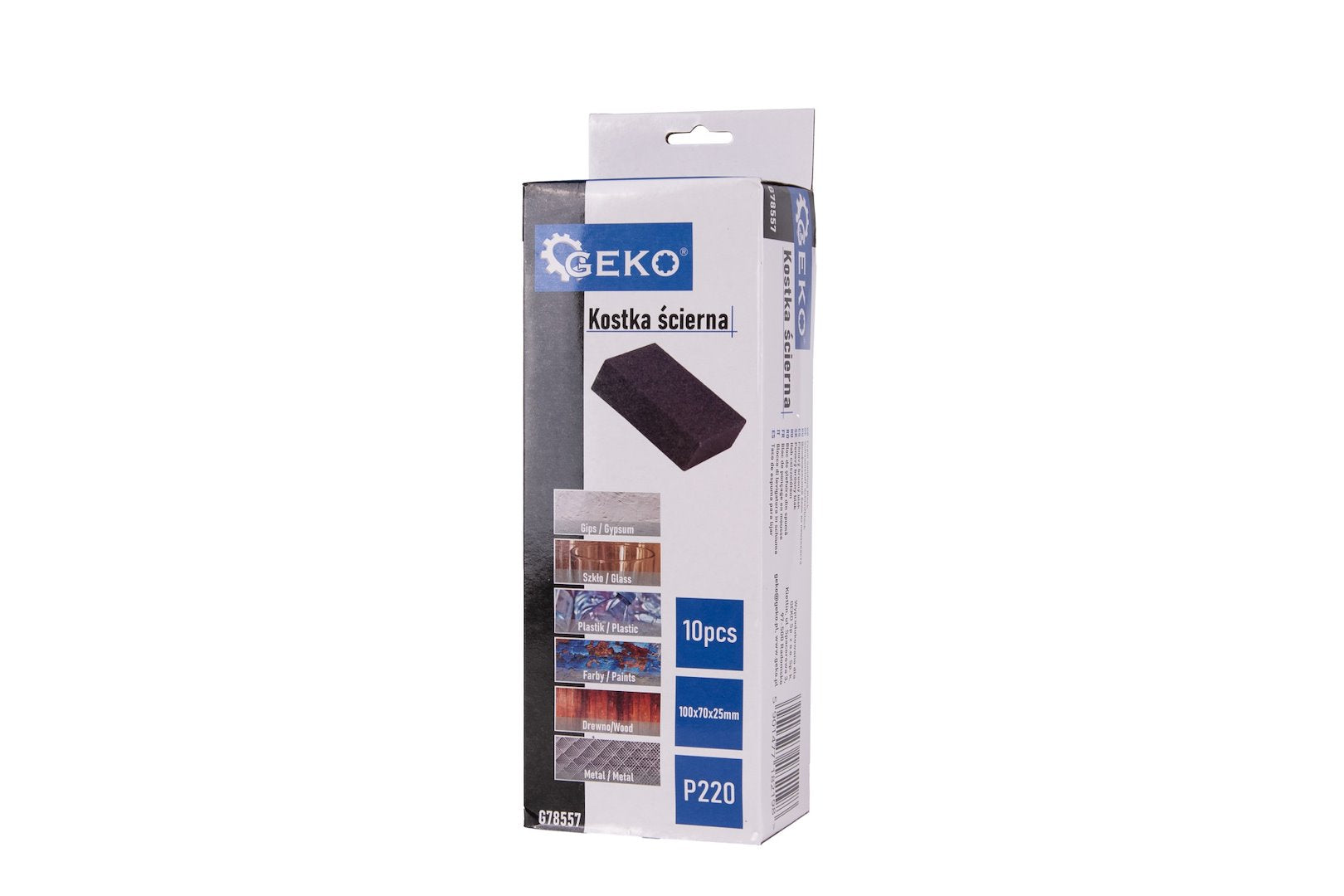 Foam Sanding Block 70x100x25mm P220 – Pack of 10