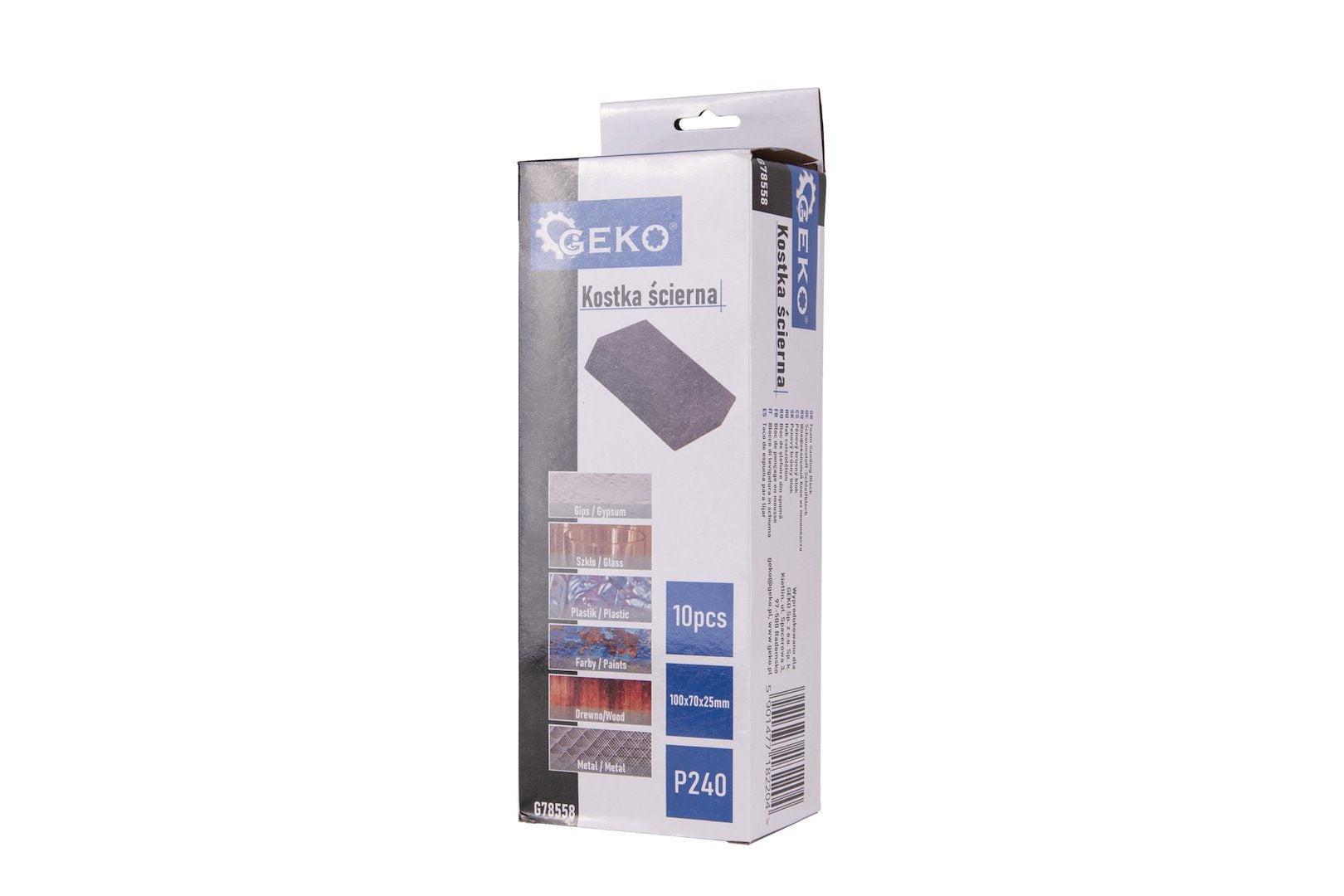 Foam Sanding Block 70x100x25mm P240 – Pack of 10