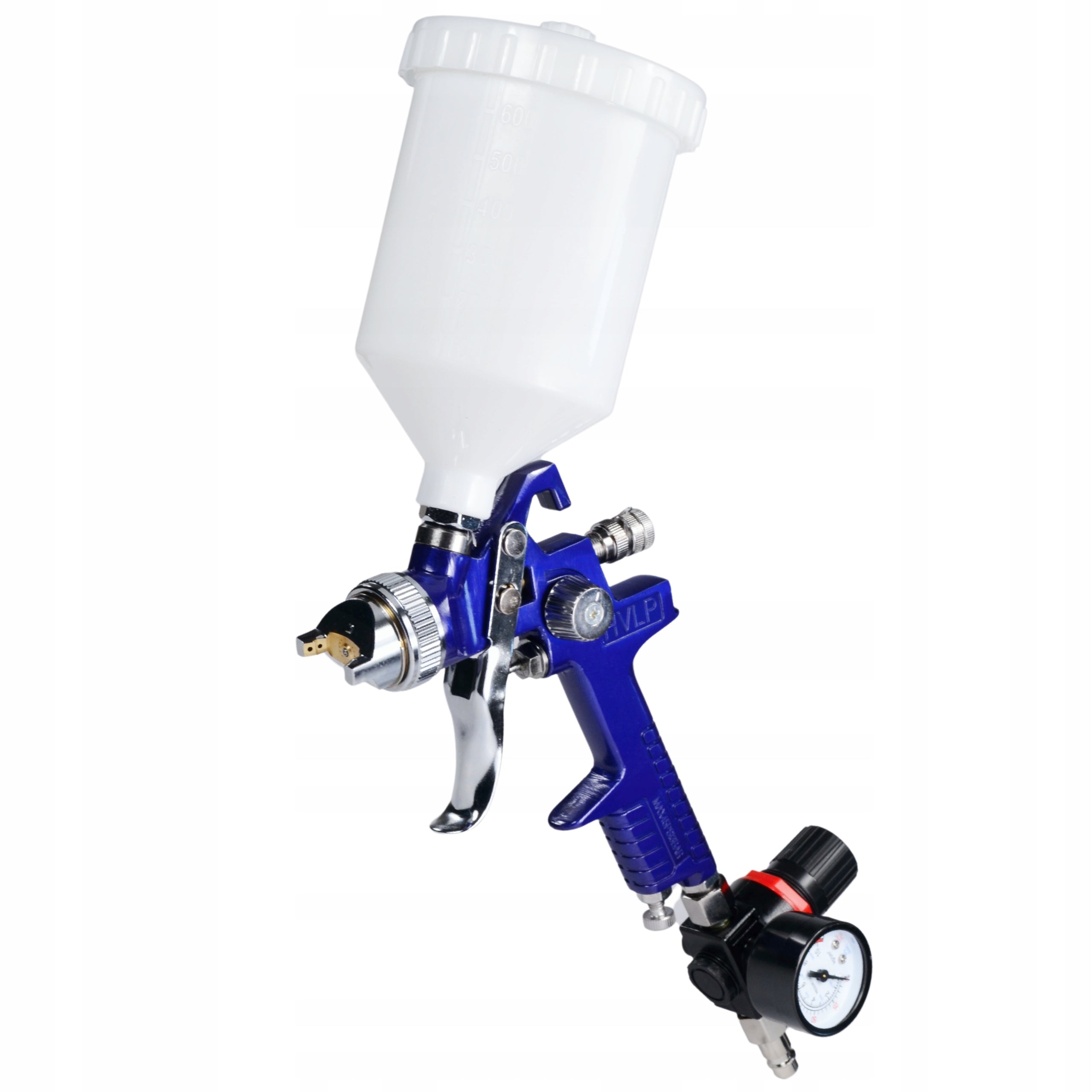 HVLP värvipihustuspüstol 1.4mm ja 1.7mm düüsidega, tasuta lahusti