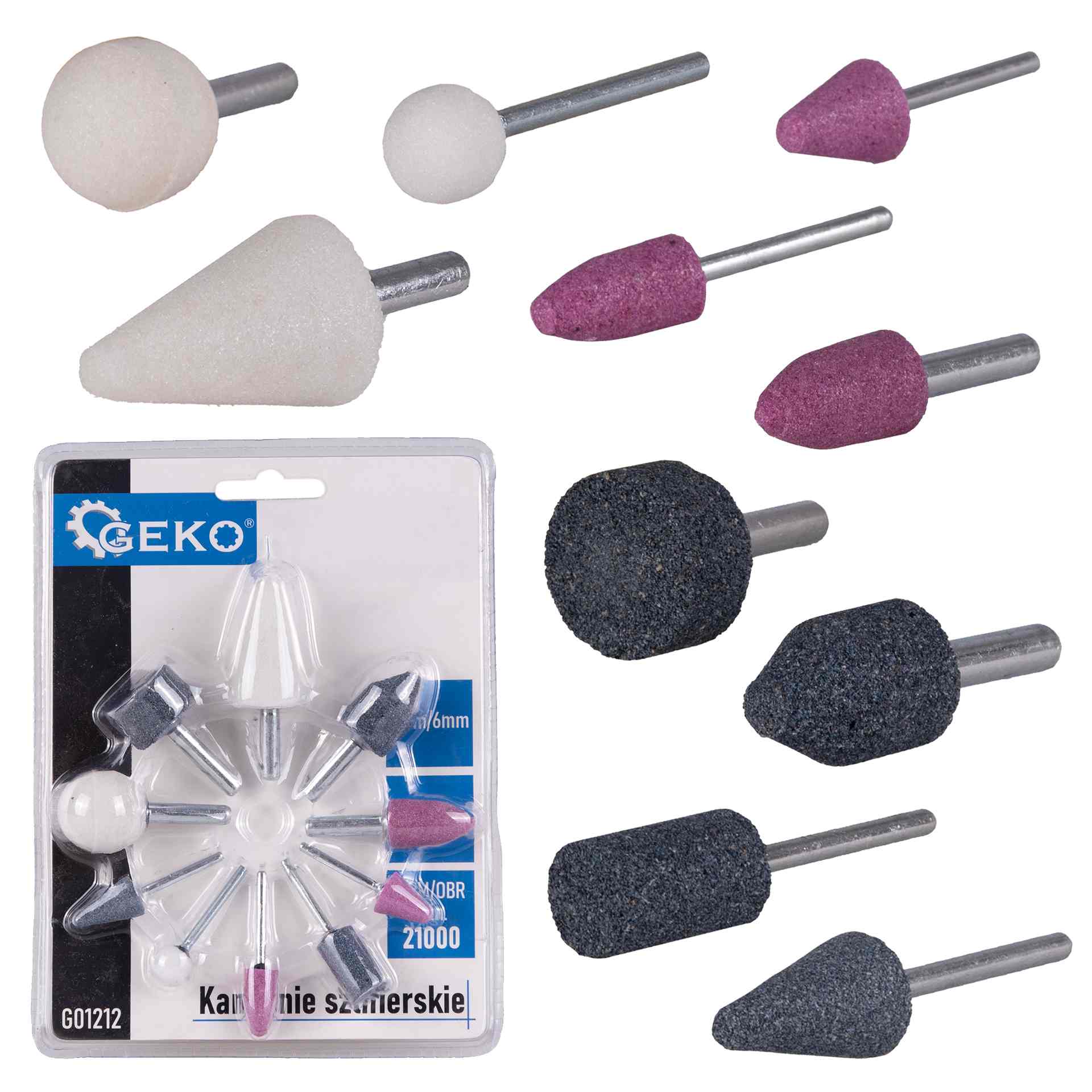 Grinding Stone Set, 10 pcs