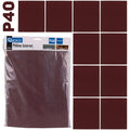 Abrasive cloth sheet 230 x 280 mm P40 – Pack of 10