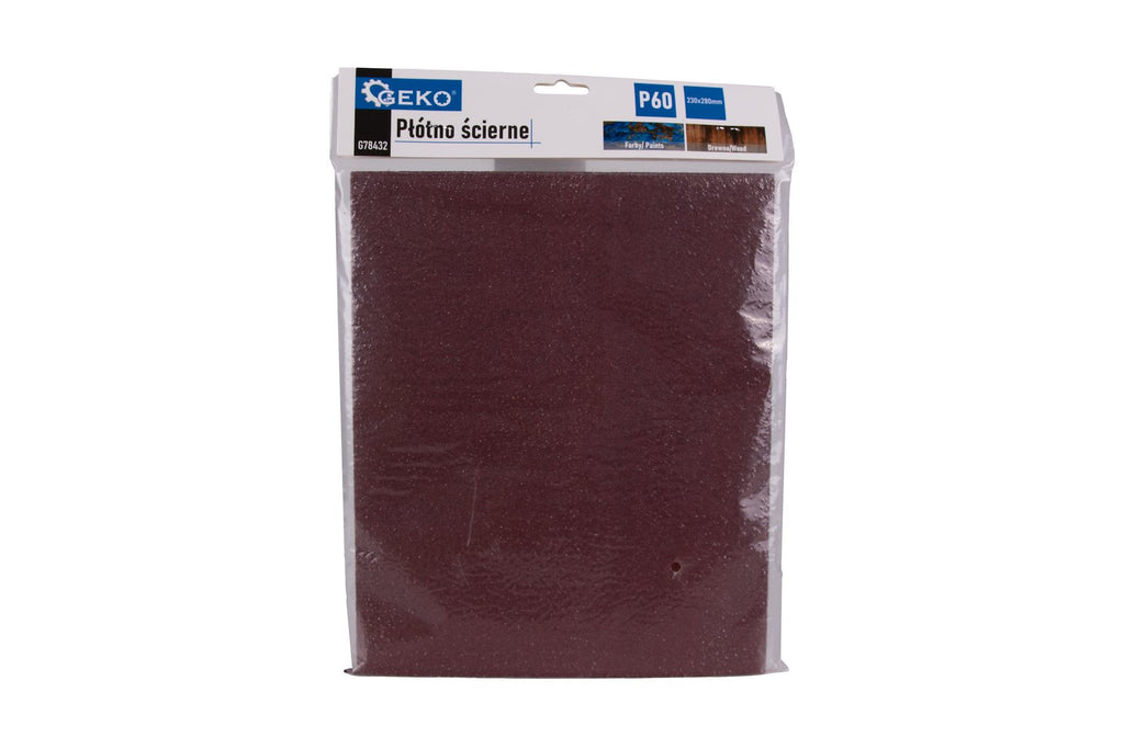 Abrasive cloth – sheet 230 x 280 mm P60 – Pack of 10