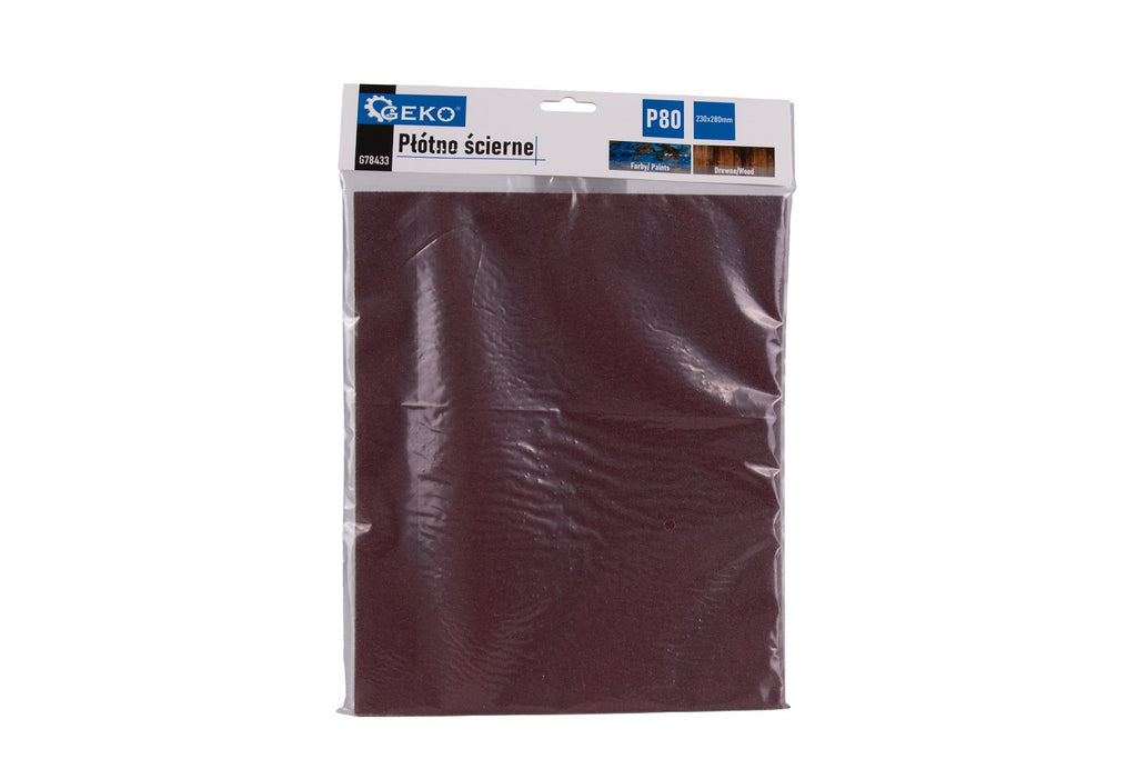 Abrasive cloth sheet 230 x 280 mm P80 – Pack of 10