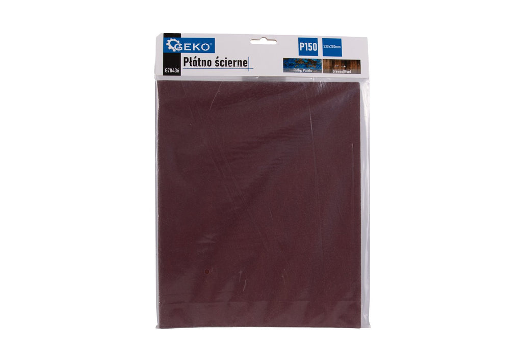 Abrasive cloth sheet 230 x 280 mm, P150 – Pack of 10