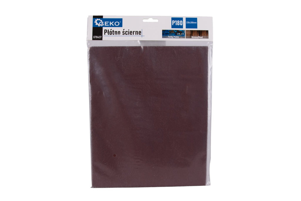 Abrasive cloth – sheet 230 x 280 mm P180 – Pack of 10