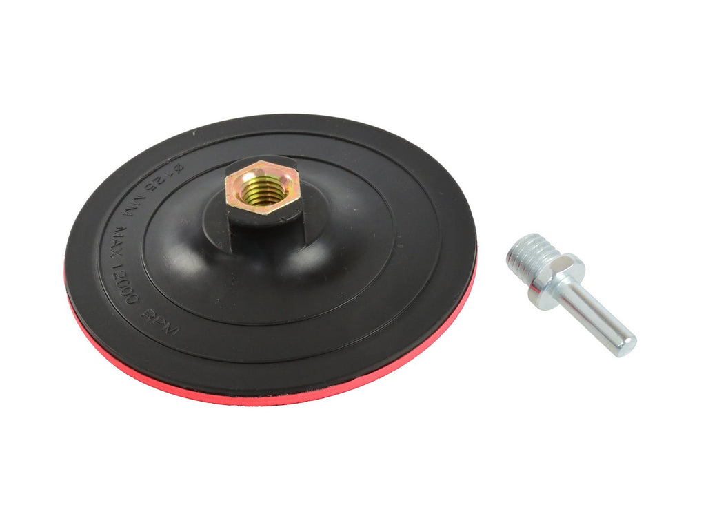 Hook-and-Loop Backing Pad 125 mm M14 with Drill Adaptor