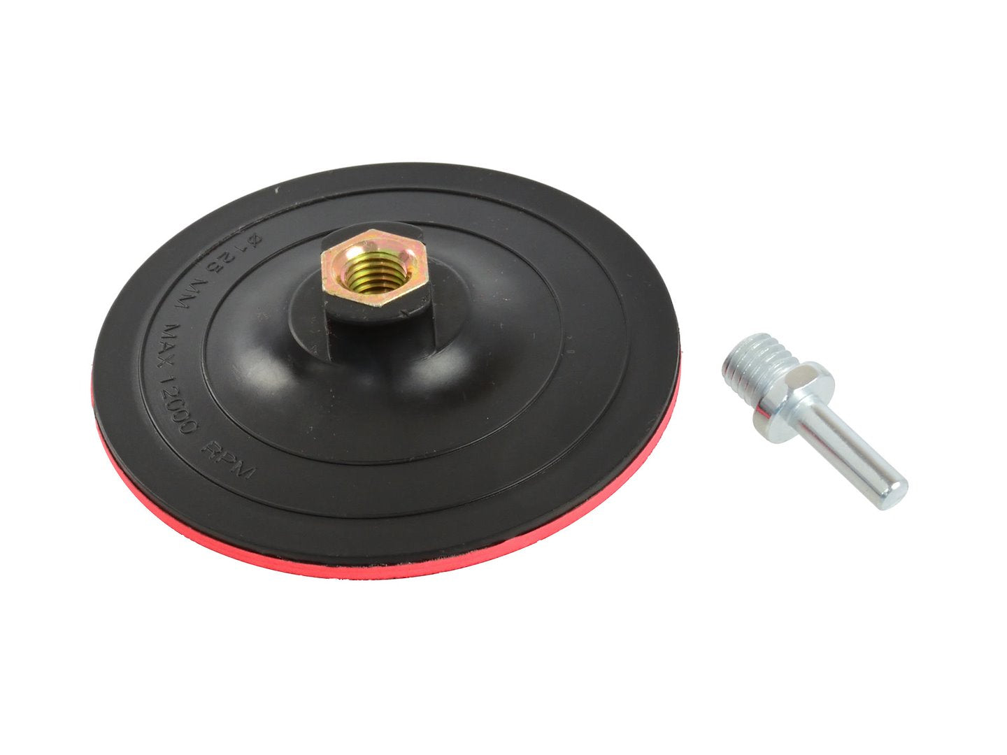 Hook-and-Loop Backing Pad 125 mm M14 with Drill Adaptor