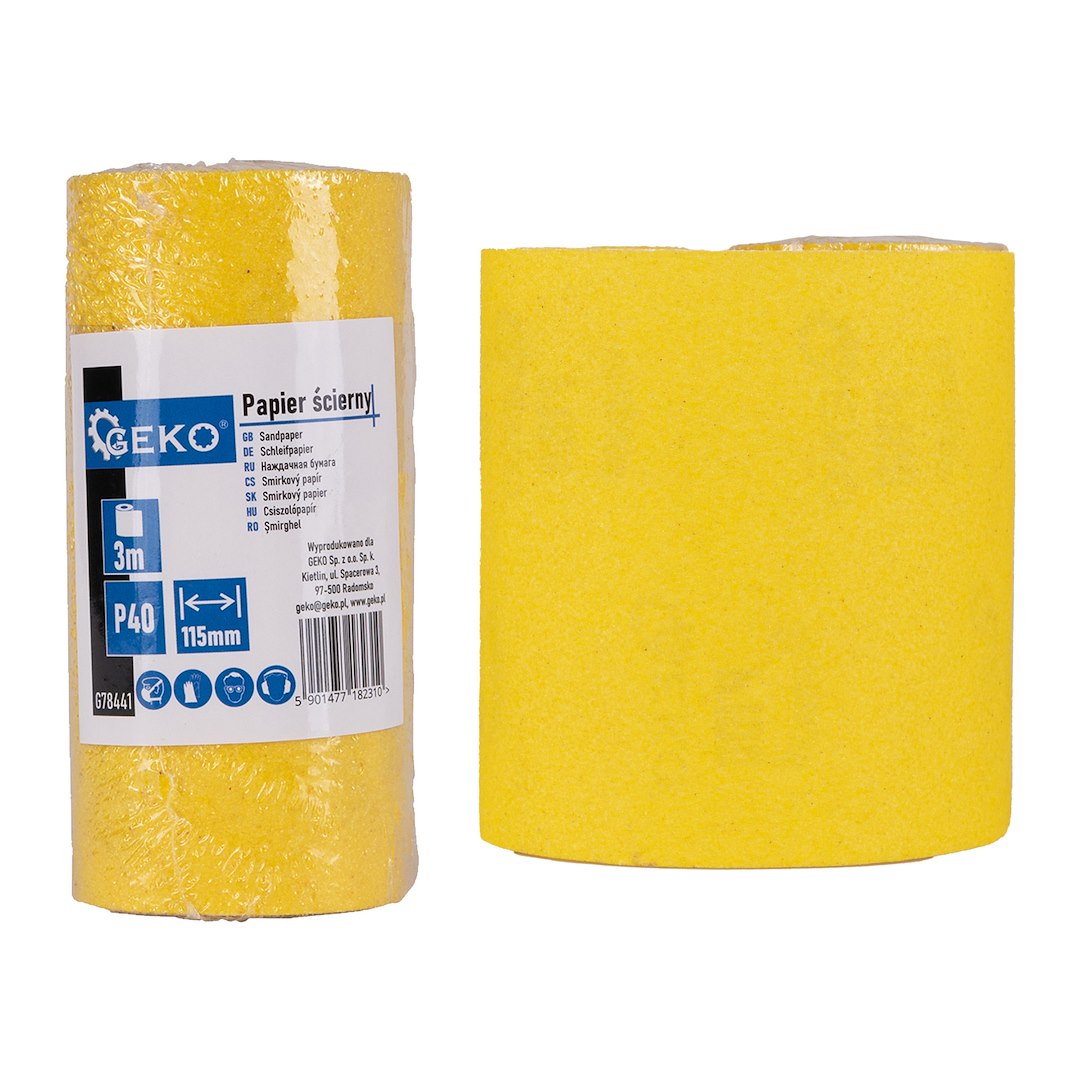 Sandpaper - roll 115 mm x 3 m P40