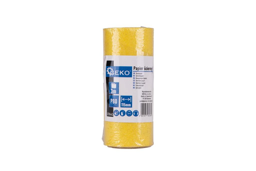 Sandpaper - roll 115 mm x 3 m P80