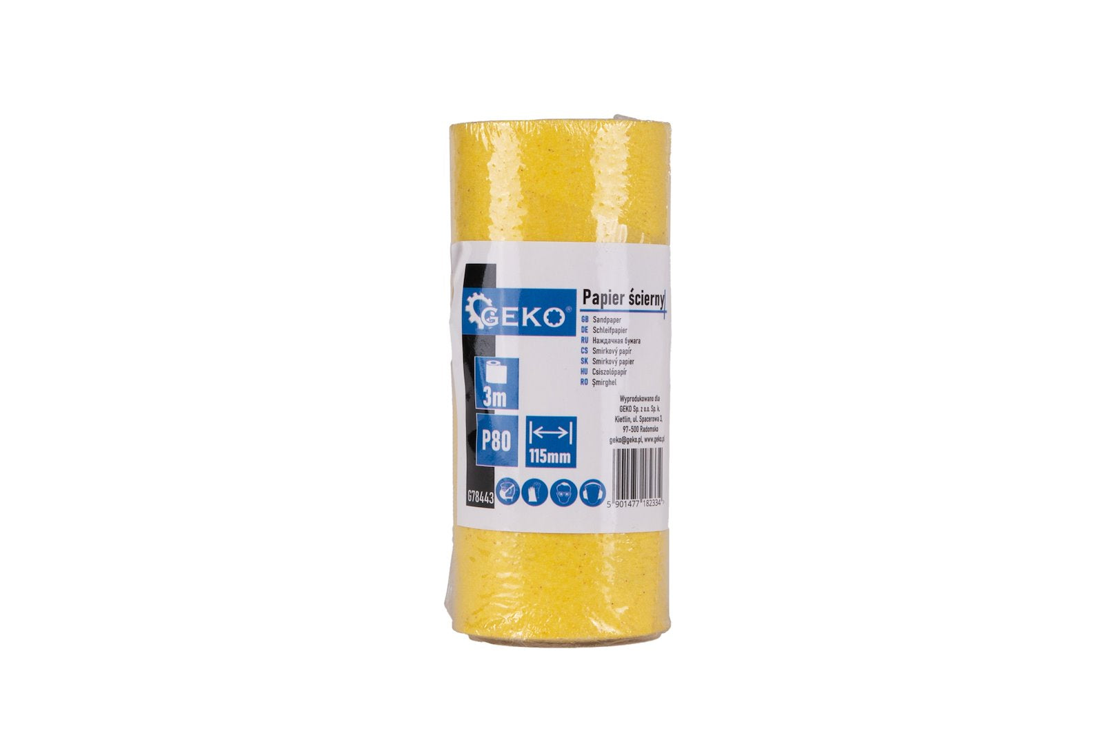 Sandpaper - roll 115 mm x 3 m P80