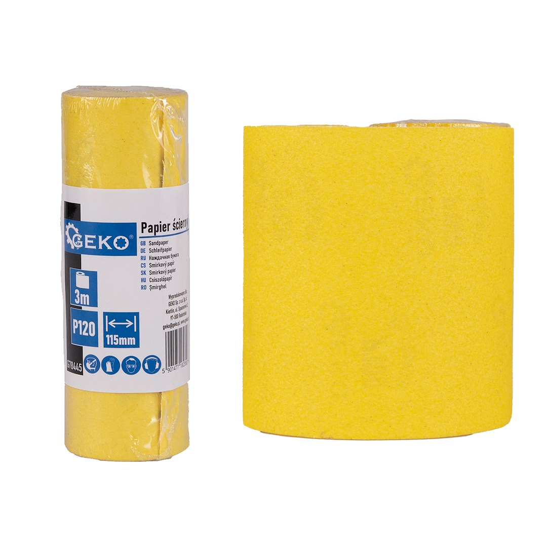 Sandpaper roll 115 mm x 3 m, P120