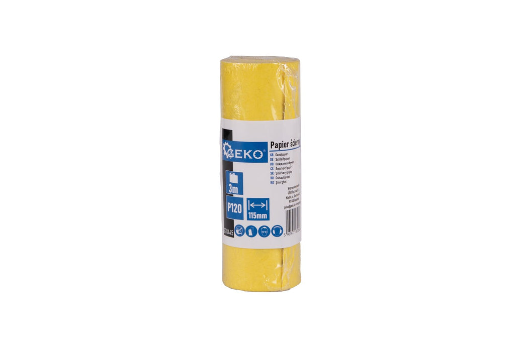Sandpaper roll 115 mm x 3 m, P120