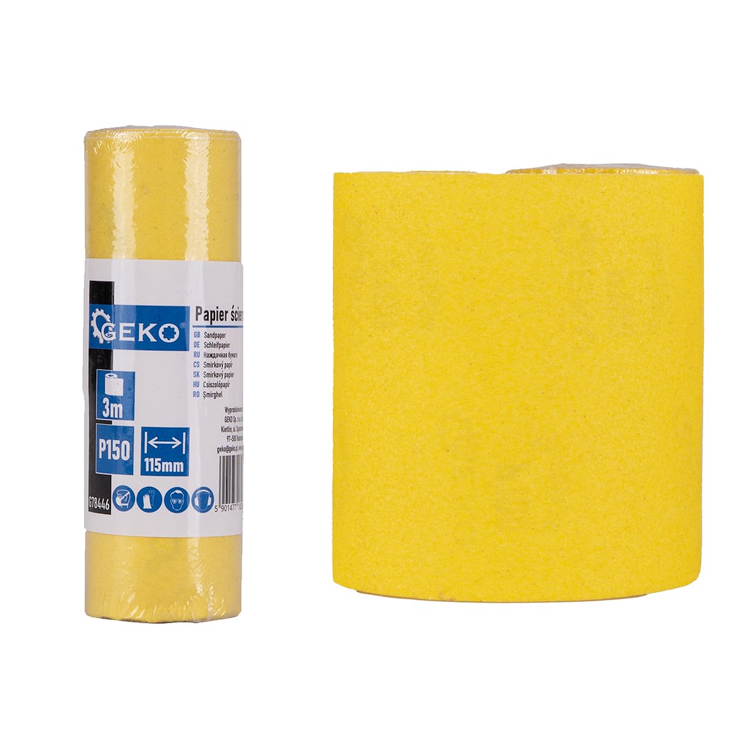Sandpaper - roll 115 mm x 3m P150