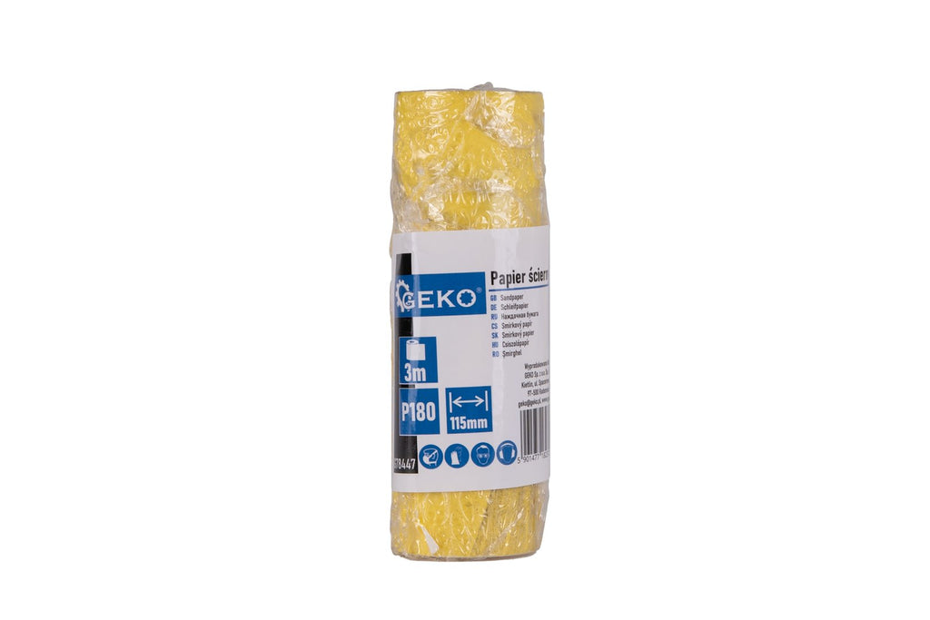 Sandpaper - roll 115 mm x 3 m P180