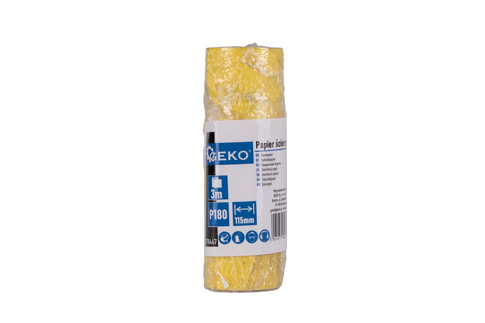 Sandpaper - roll 115 mm x 3 m P180