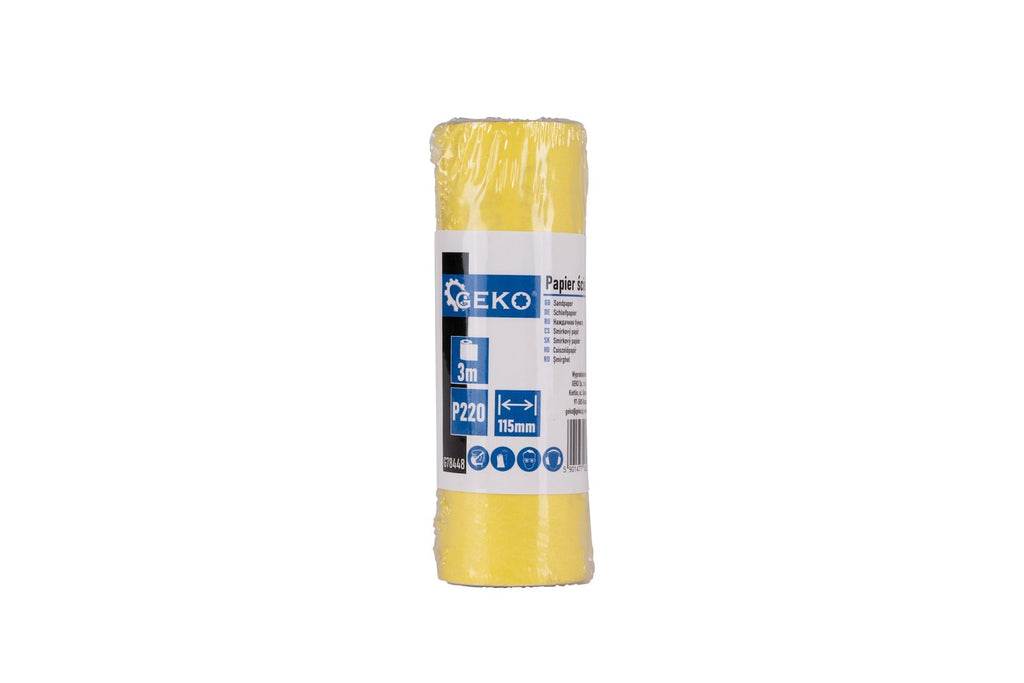 Sandpaper roll, 115 mm x 3 m, P220