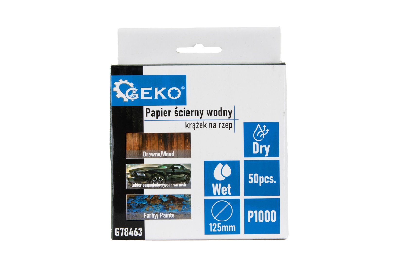Waterproof Sandpaper Disc 125 mm P1000 – Pack of 50