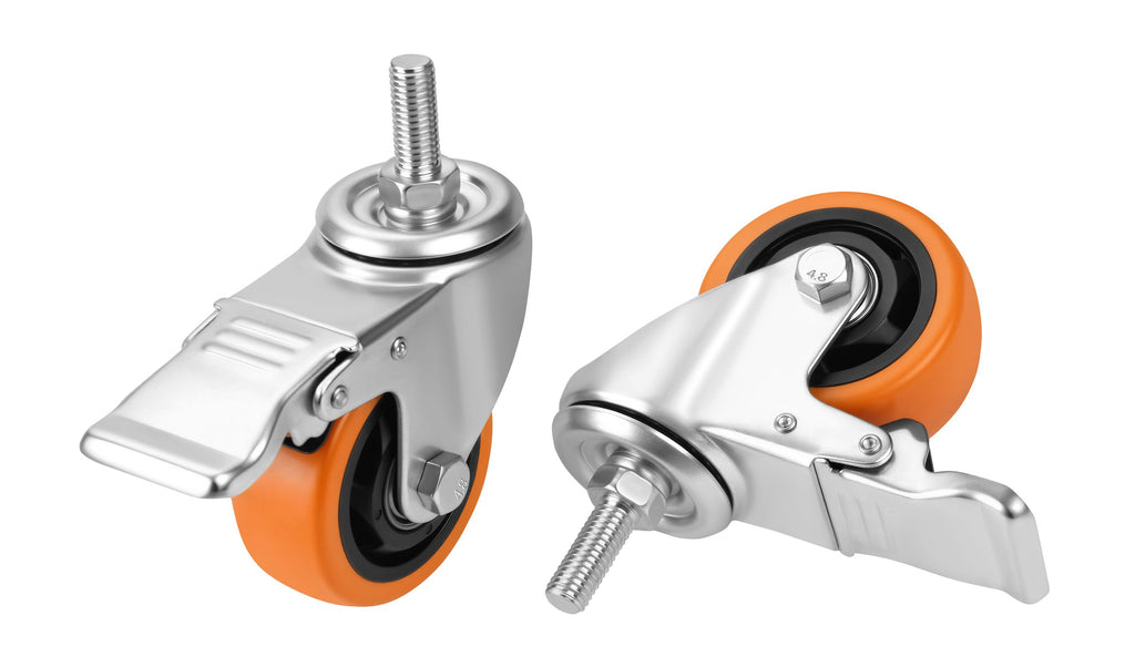 Set of 75mm swivel wheels 460kg 4pcs. KD3628