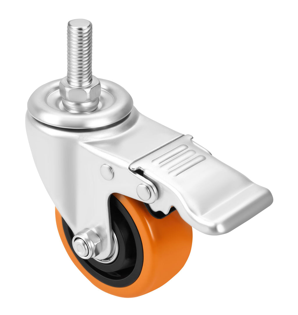 Set of 75mm swivel wheels 460kg 4pcs. KD3628