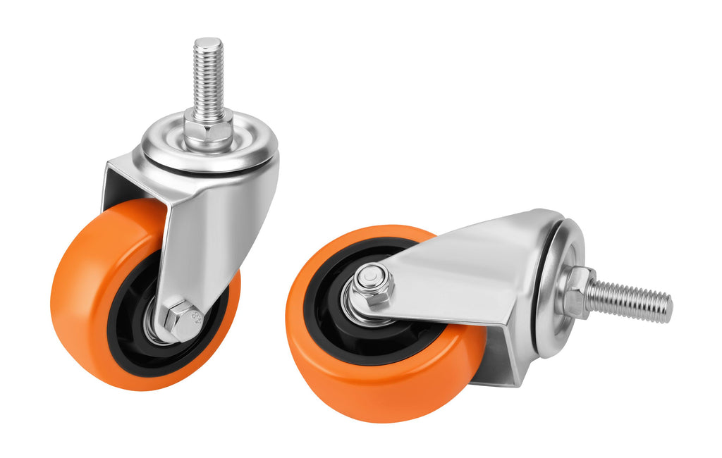 Set of 75mm swivel wheels 460kg 4pcs. KD3628