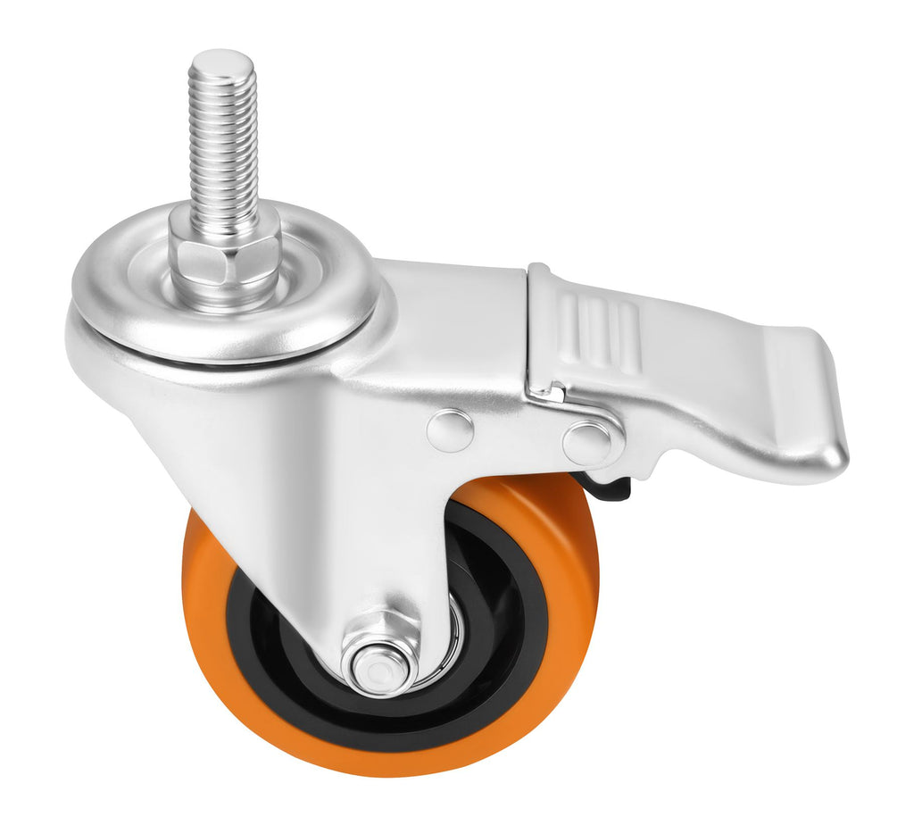 Set of 75mm swivel wheels 460kg 4pcs. KD3628