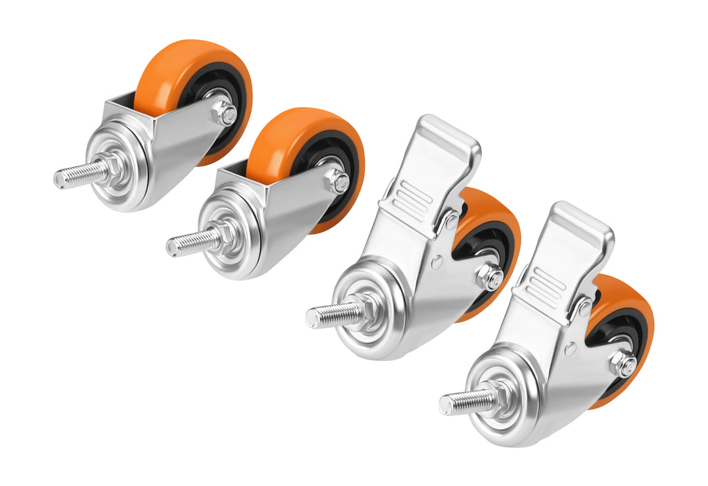 Set of 75mm swivel wheels 460kg 4pcs. KD3628