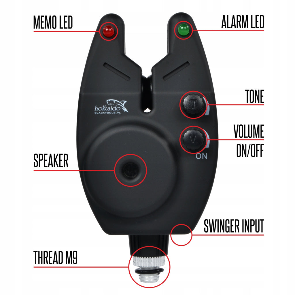Hokkaido Bite Alarm with Rubberized Battery