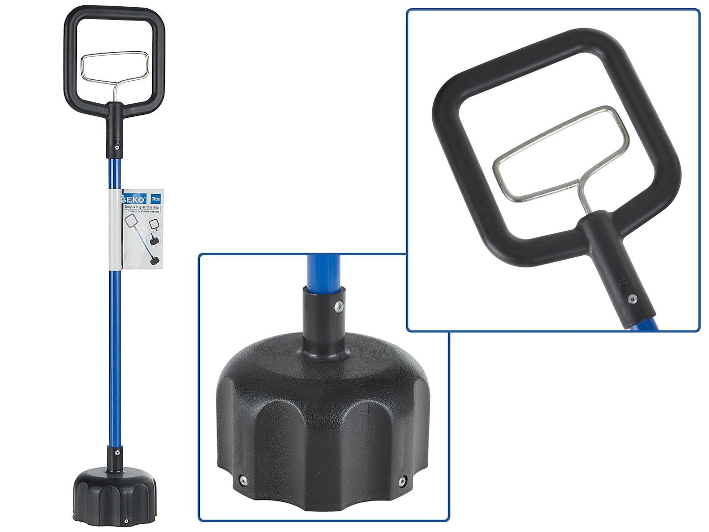 Long reach magnetic pick-up tool with quick release 770 mm
