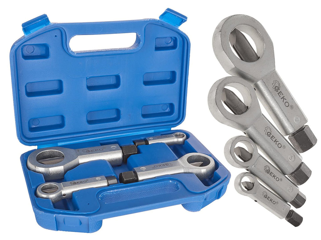 4-piece set of nut splitters 9–27 mm