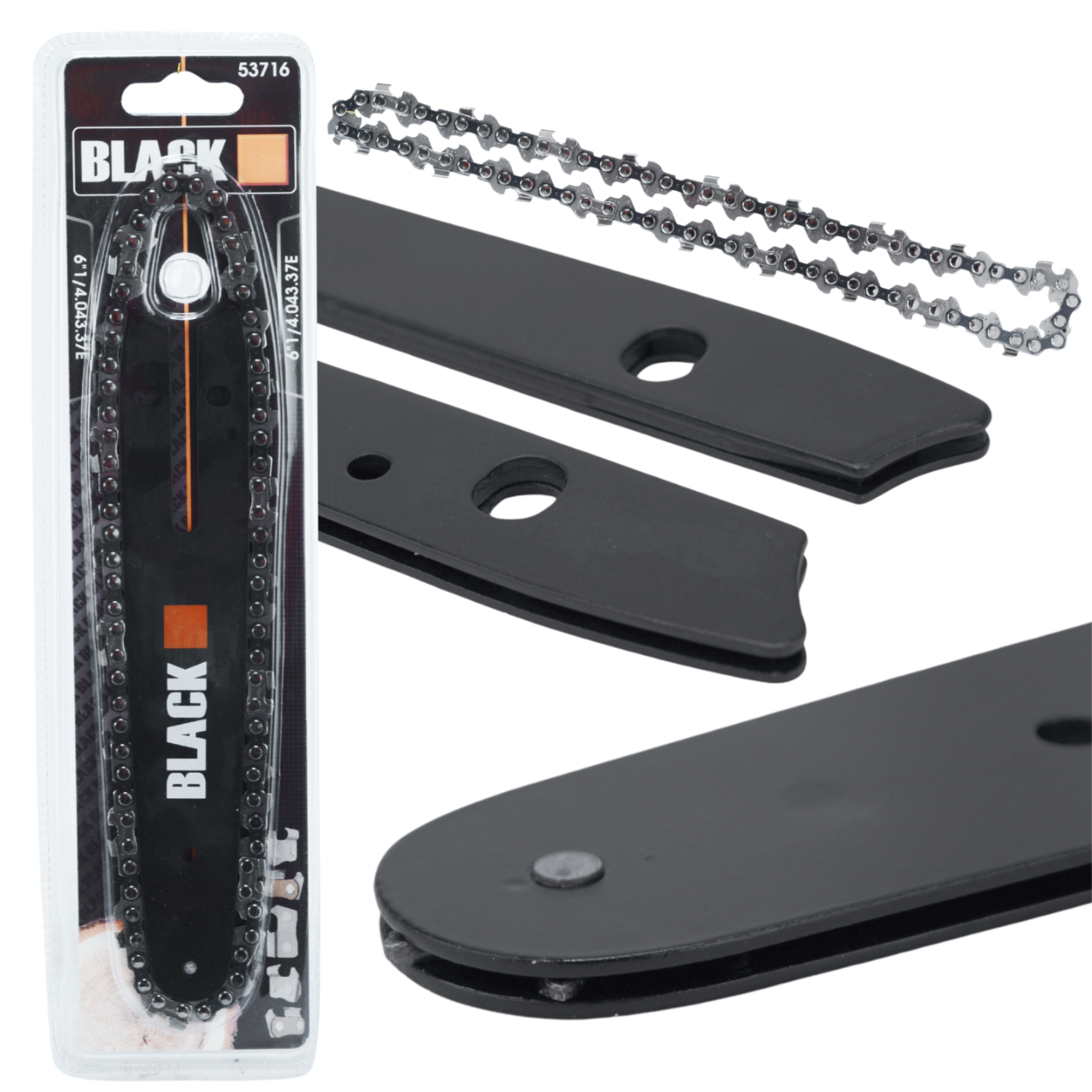 Guide Rail for Mini Cordless Pruning Saw with 6" Black Chain