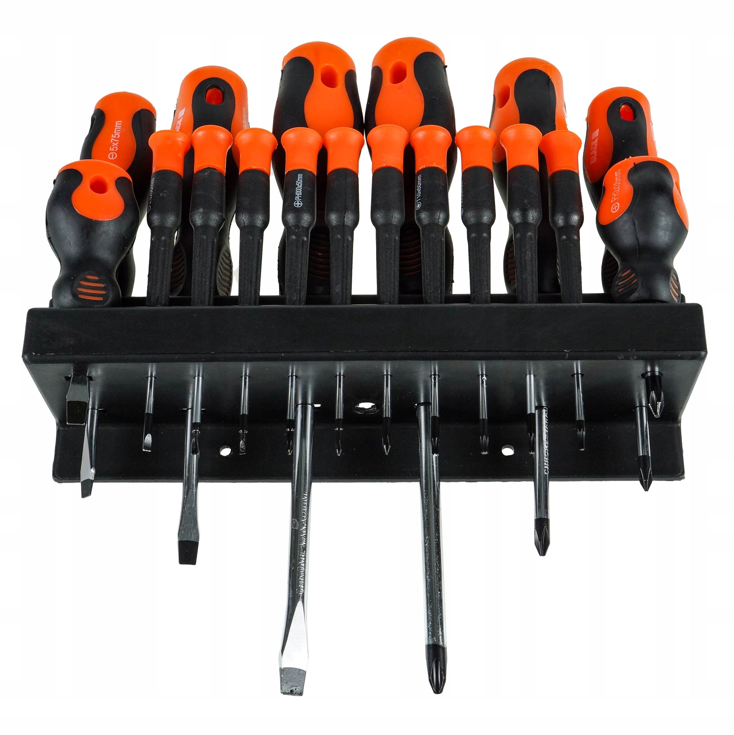 18-Piece Magnetic Screwdriver Set with Stand, Flat and Phillips Heads