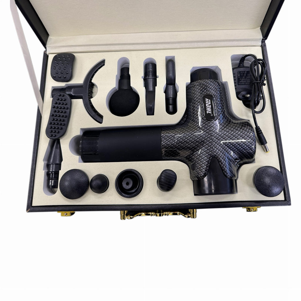Massage Gun with 12 Interchangeable Heads