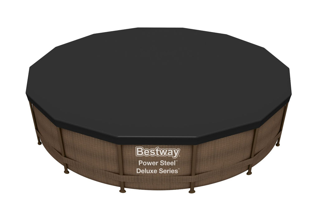 Bestway PVC-kaitsekate basseinile Ø 427 cm must 58248