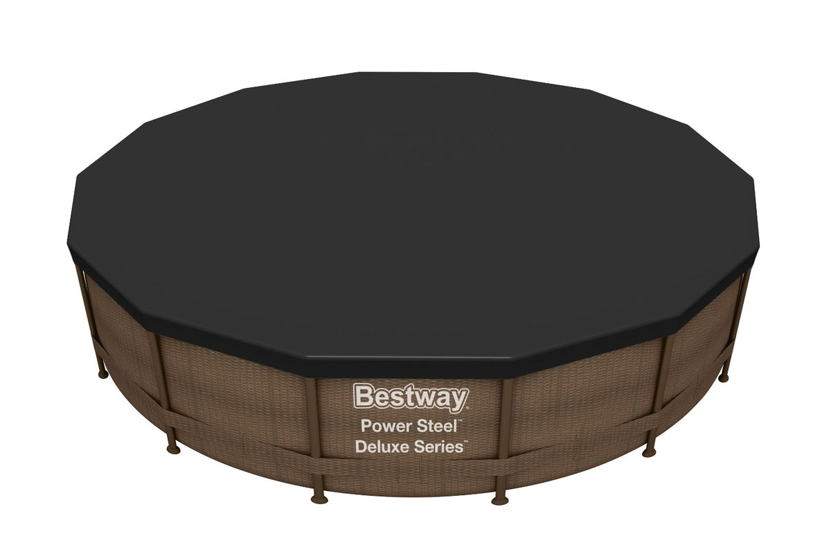 Bestway PVC-kaitsekate basseinile Ø 427 cm must 58248
