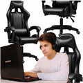 Ergonoomiline ämberstiilis mänguri kontoritool Black RC-K-524