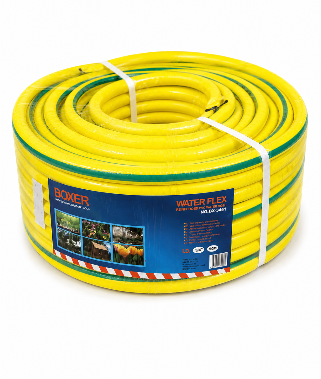 BOXER BX-3461 Garden Hose 3/4" 50m Reinforced PVC Water Hose