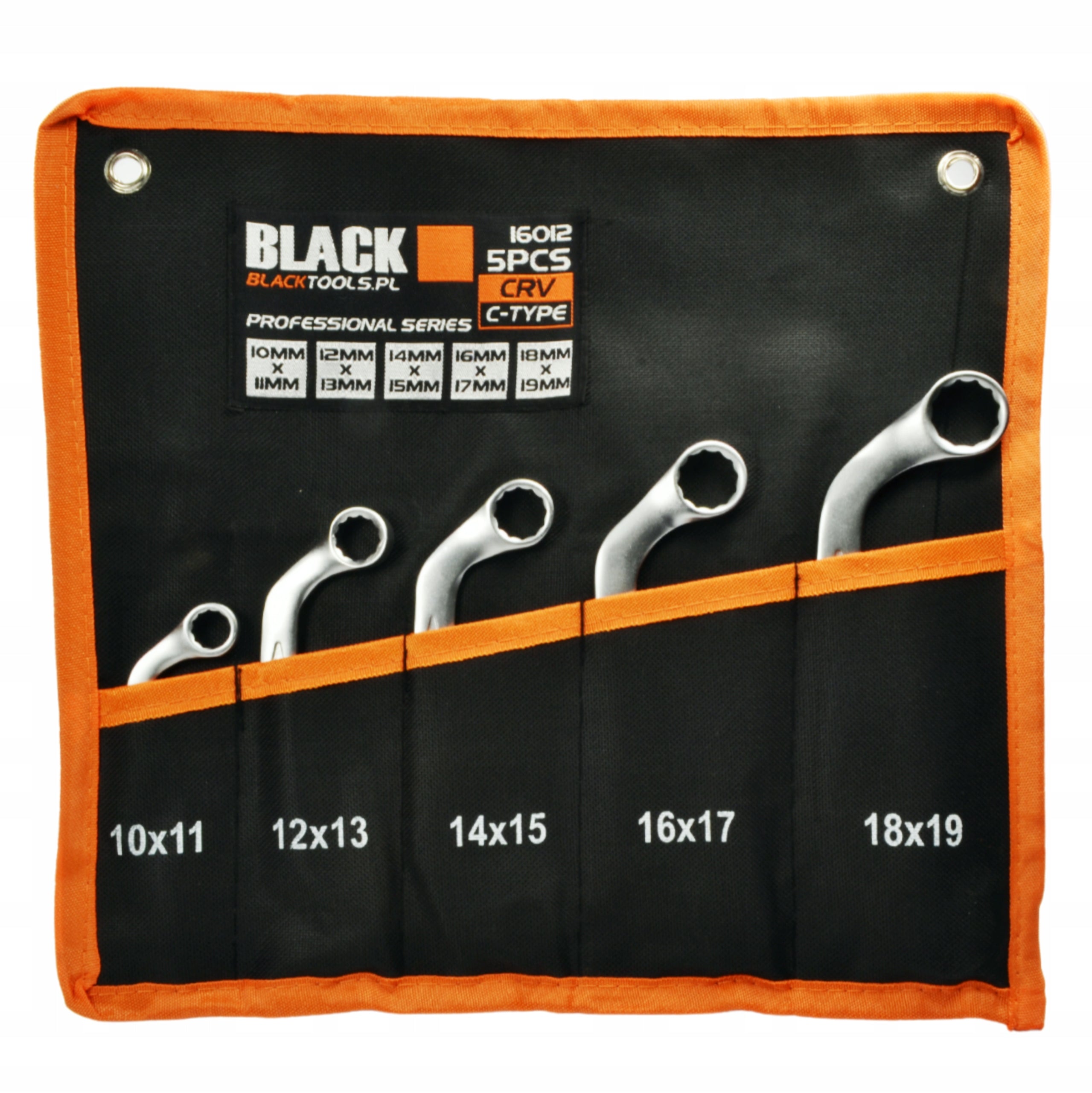Alternator Box Wrenches Type C, Bent, 10-19mm