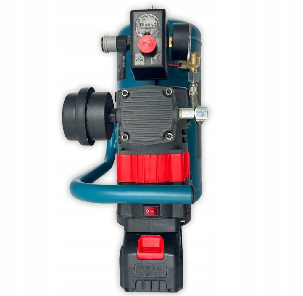 RANGERZ juhtmevaba õlivaba õhukompressor 6 l, harjadeta mootor, 8 bar, 2 × 48 V 5,0 Ah akuga RS-1357