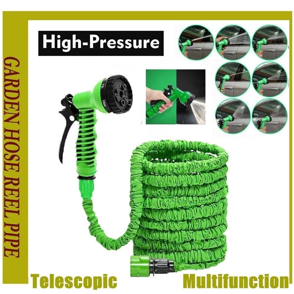 Magic Hose 7.5M Expandable Garden Hose with 7-Mode Spray Gun (VA4)