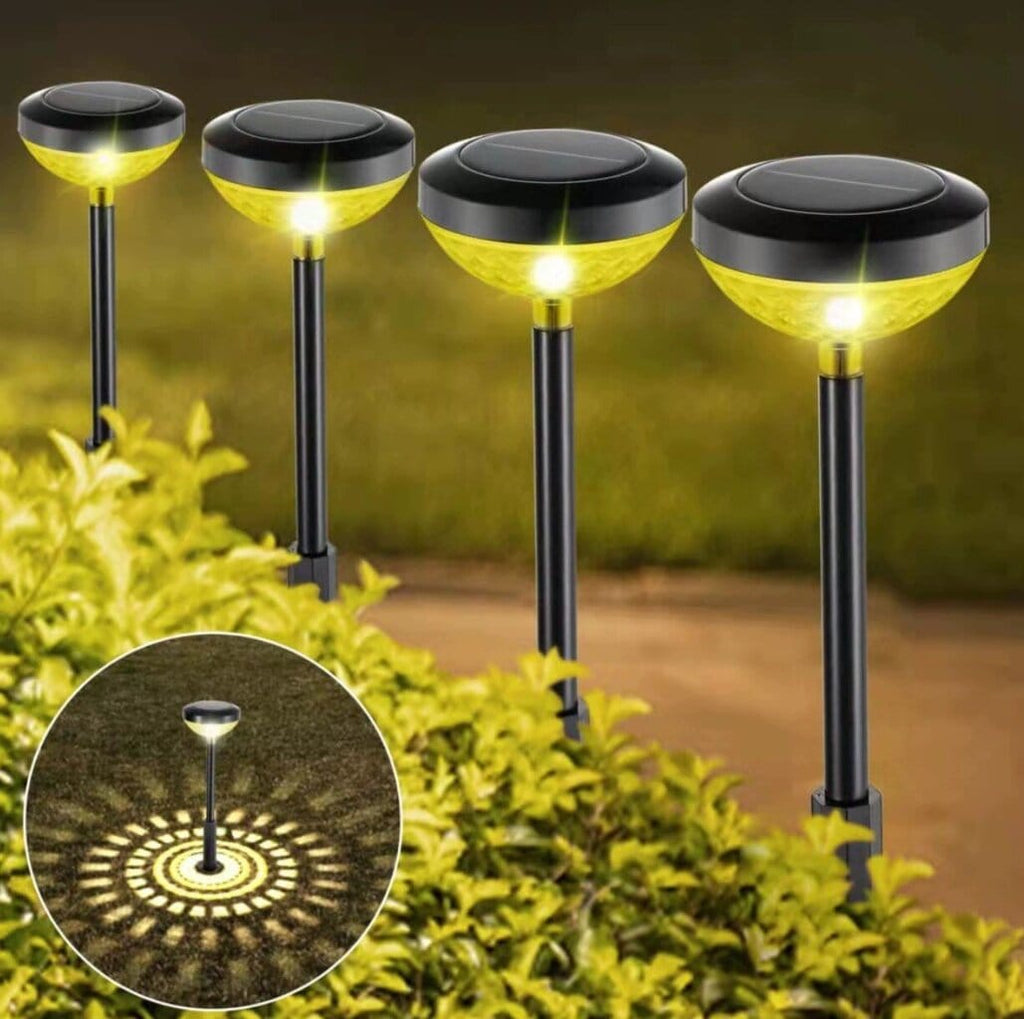 4 tk päikeseenergial töötavaid LED-aiarajavalgusteid 4078 (VA4)