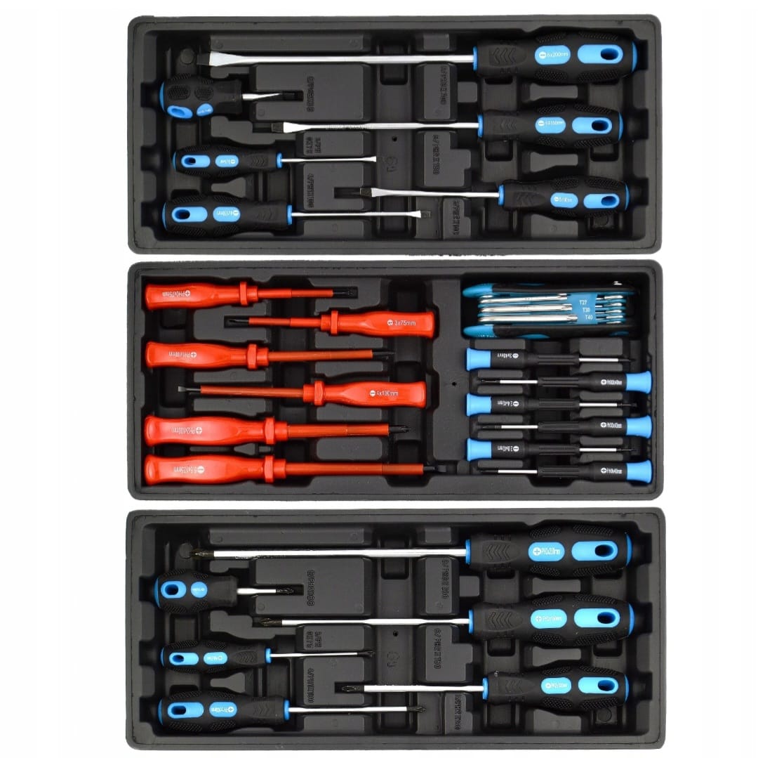 BLACK 245-Piece Professional Tool Trolley | 6-Drawer Lockable Workshop Cabinet on Wheels