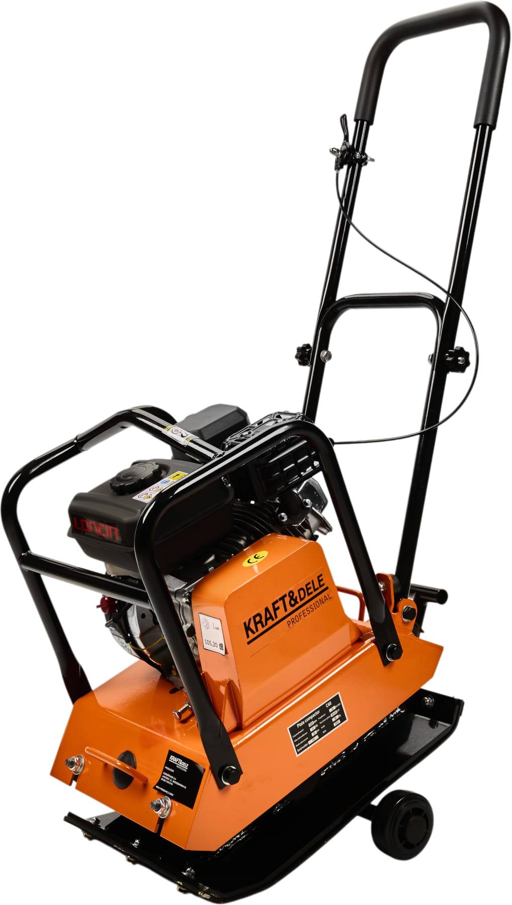 KRAFT&DELE LONCIN 60 kg plaatvibraator kummimatiga KD1196