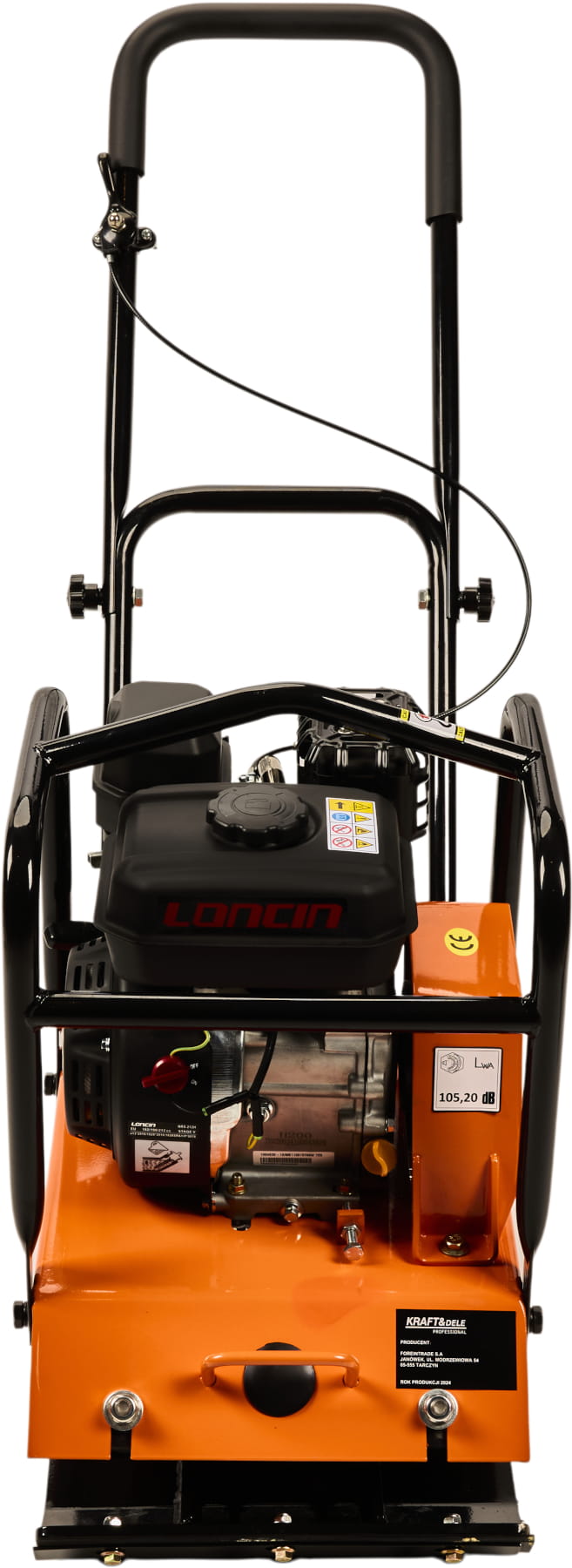 KRAFT&DELE LONCIN 60 kg plaatvibraator kummimatiga KD1196