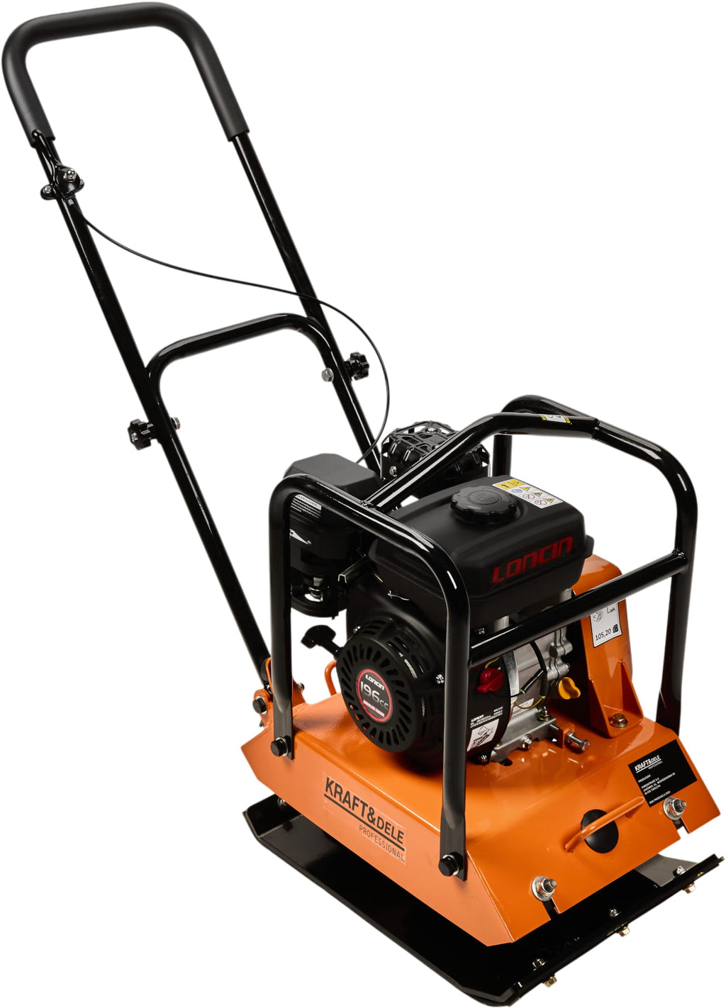 KRAFT&DELE LONCIN 60 kg plaatvibraator kummimatiga KD1196